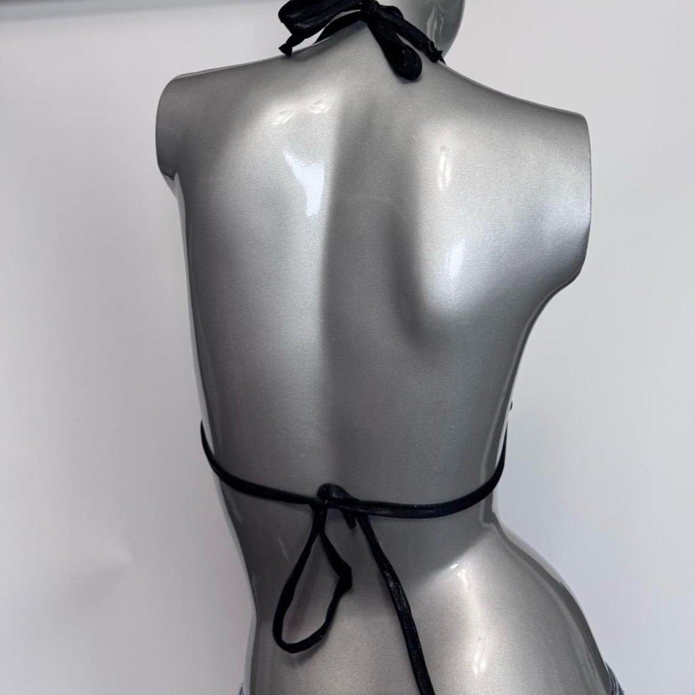 ❌SOLD❌ Micro Bikini Top Polka Dot Bow Details Y2K - Picture 4 of 4